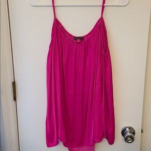Hot pink Vince Camuto cold shoulder top